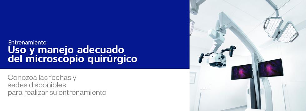 Entrenamiento “Uso y manejo adecuado del microscopio quirúrgico“ dirigido a Residentes y médicos adscritos al servicio de Neurocirugía 